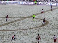 Roma 戦は雪のため試合途中で中止。延期へ（第22節）