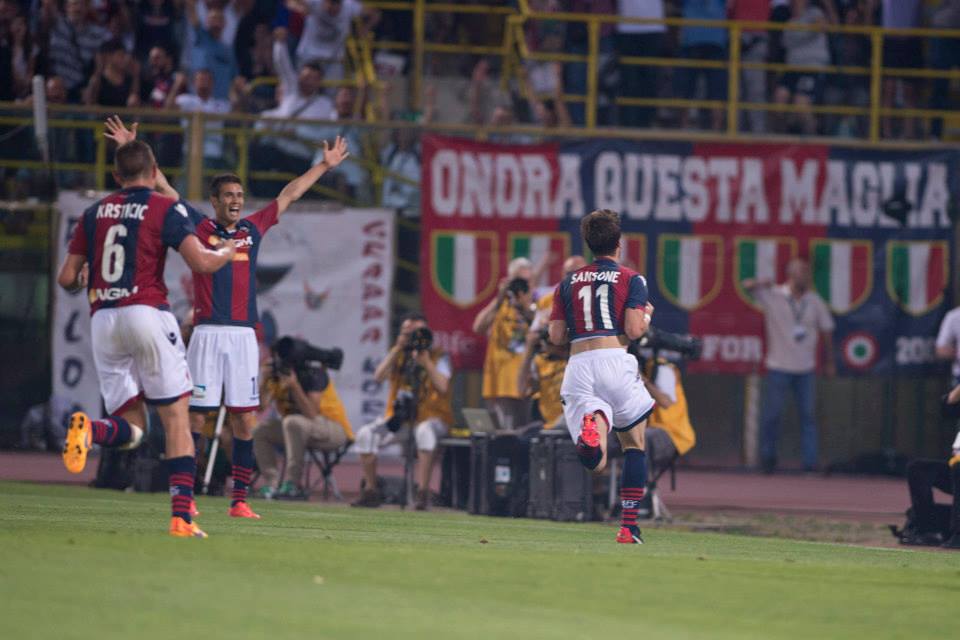 凄まじくかっこ良かったサンソーネの一撃 © Bologna FC