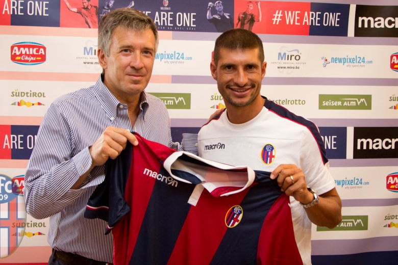 Franco Brienza フランコ・ブリエンツァのボローニャ加入会見が開かれる © Bologna FC