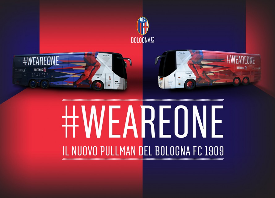 2015-2016シーズン、ボローニャのチームバス © Bologna FC